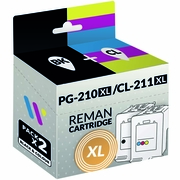 Compatibles Canon PG-210XL/CL-211XL Negro/Color Pack de Cartuchos