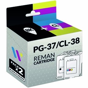 Compatible Canon PG-37/CL-38 Negro/Color Pack